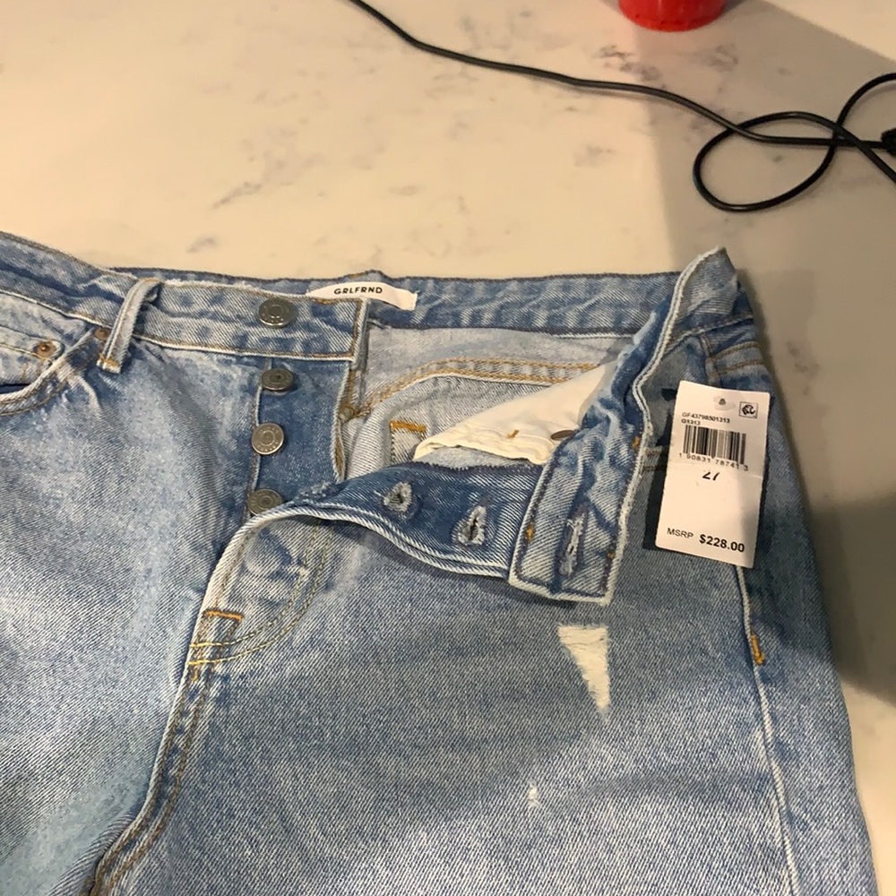 High rise girlfriend Helena jeans